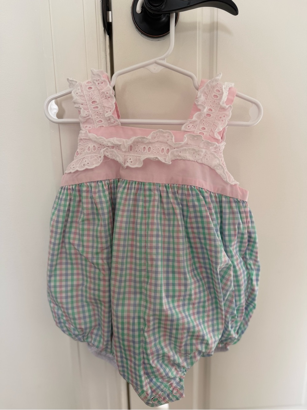 The Beaufort Bonnet Company Babs Bubble- Plaid print-  2T